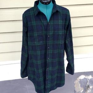 LL Bean Cozy Scotch Flannel Button Down